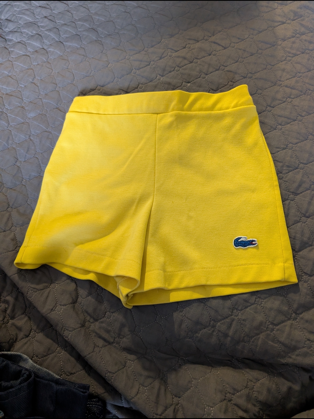 Lacoste Yellow Girls' Tennis Skort with Croc Patch